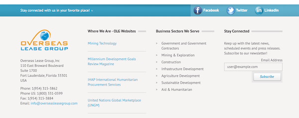 With a simple website design, a bottom-of-the-page CTA can work.