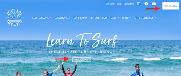 Font selection is the key with each call to action.